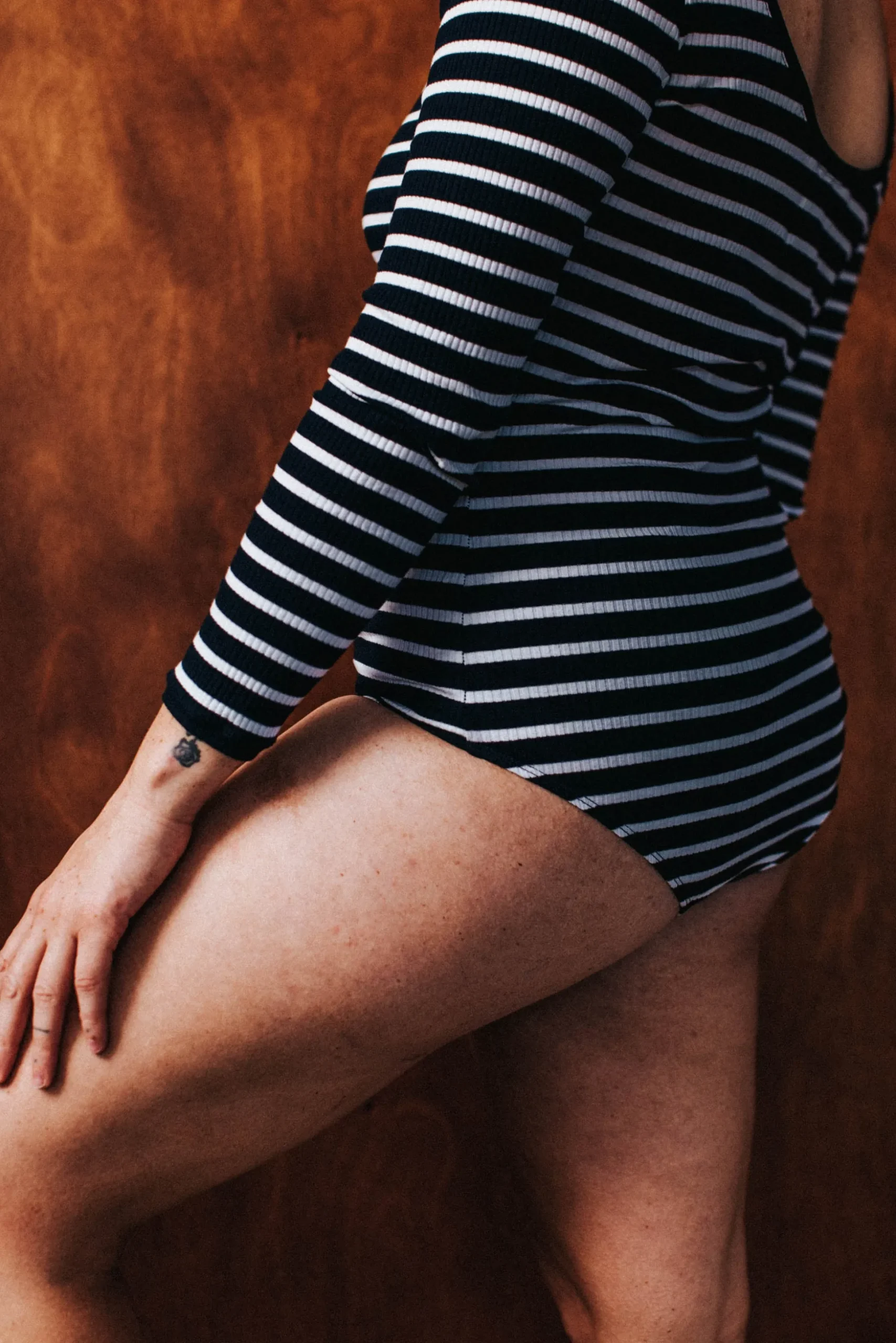 BODY HUGO RAYURES NAVY