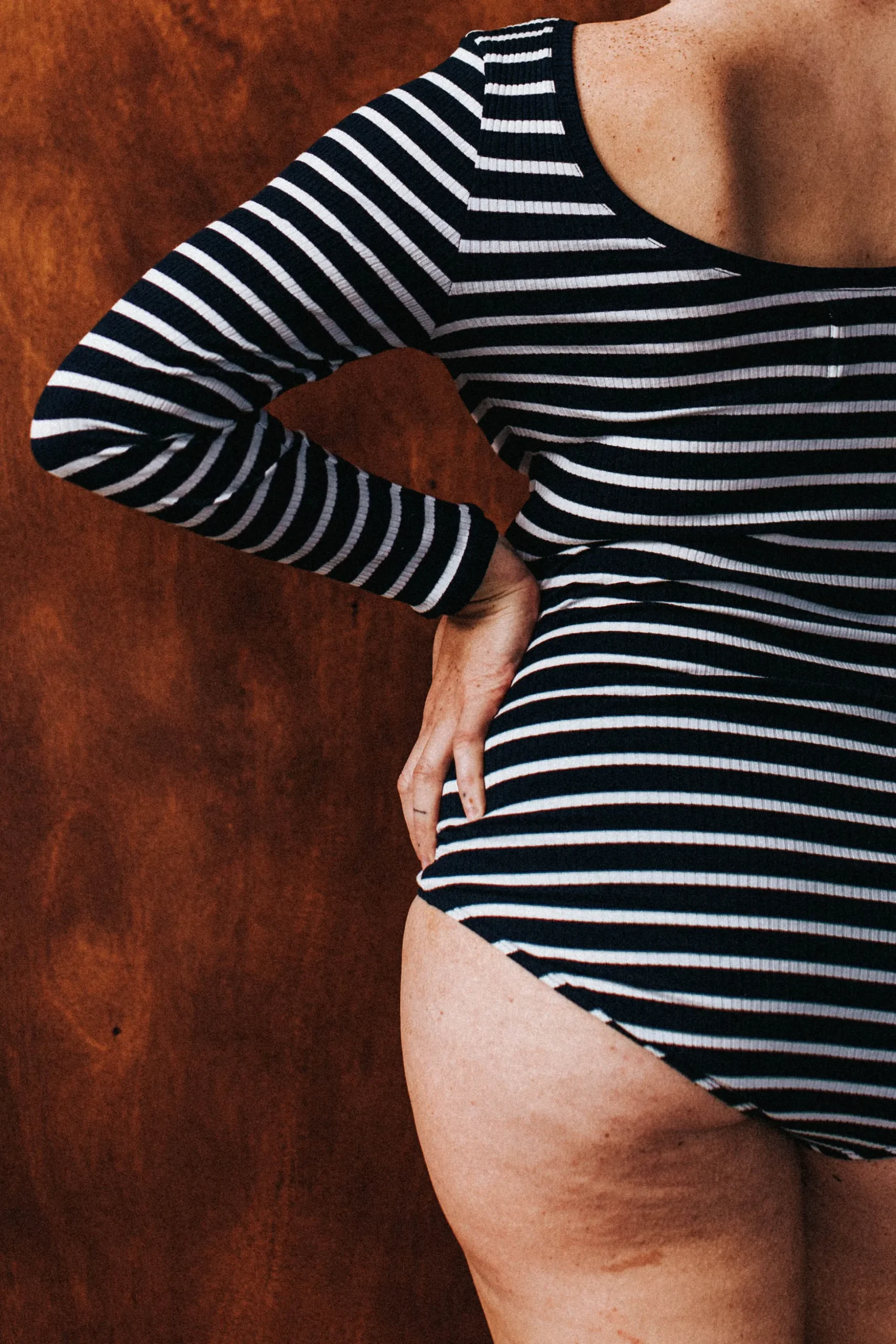 BODY HUGO RAYURES NAVY