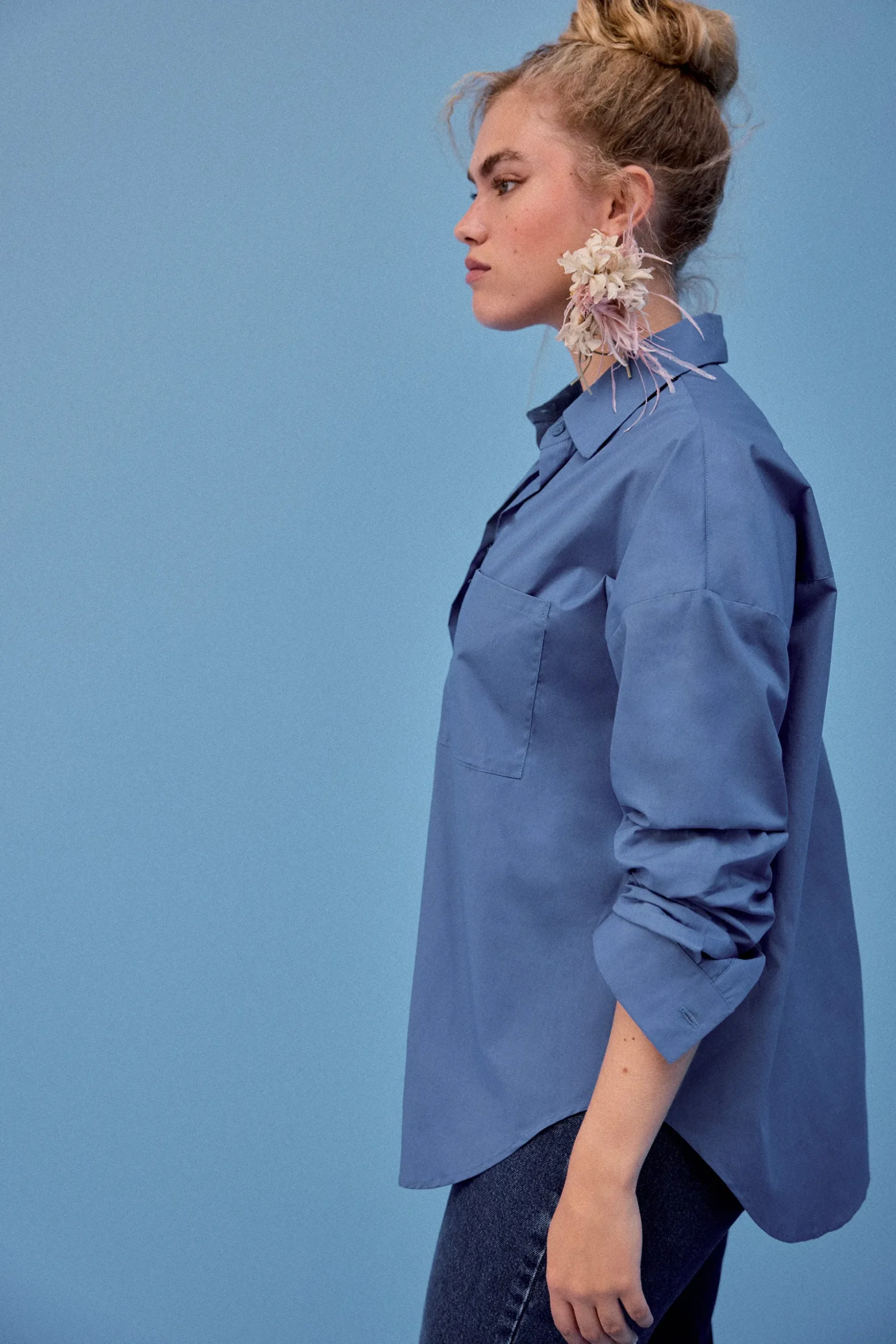 CHEMISE OMER BLEU CERULEEN