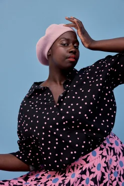 CHEMISE OMER POLKA ROSE