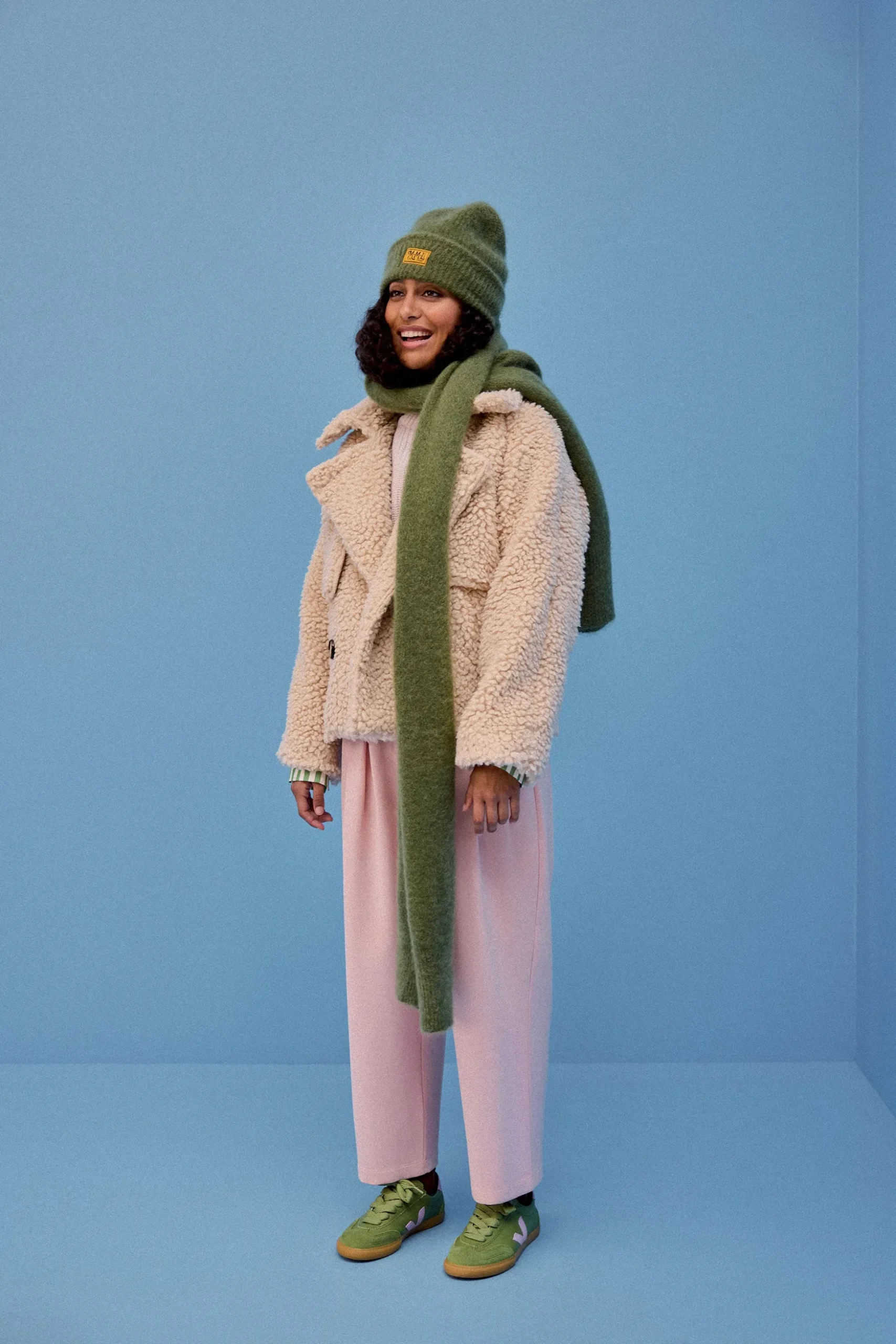 ECHARPE ROSIE VERT OLIVE