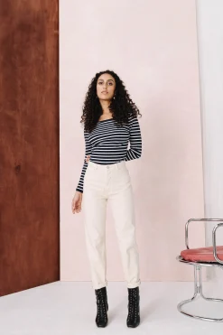 JEANS MATHILDA OFF WHITE