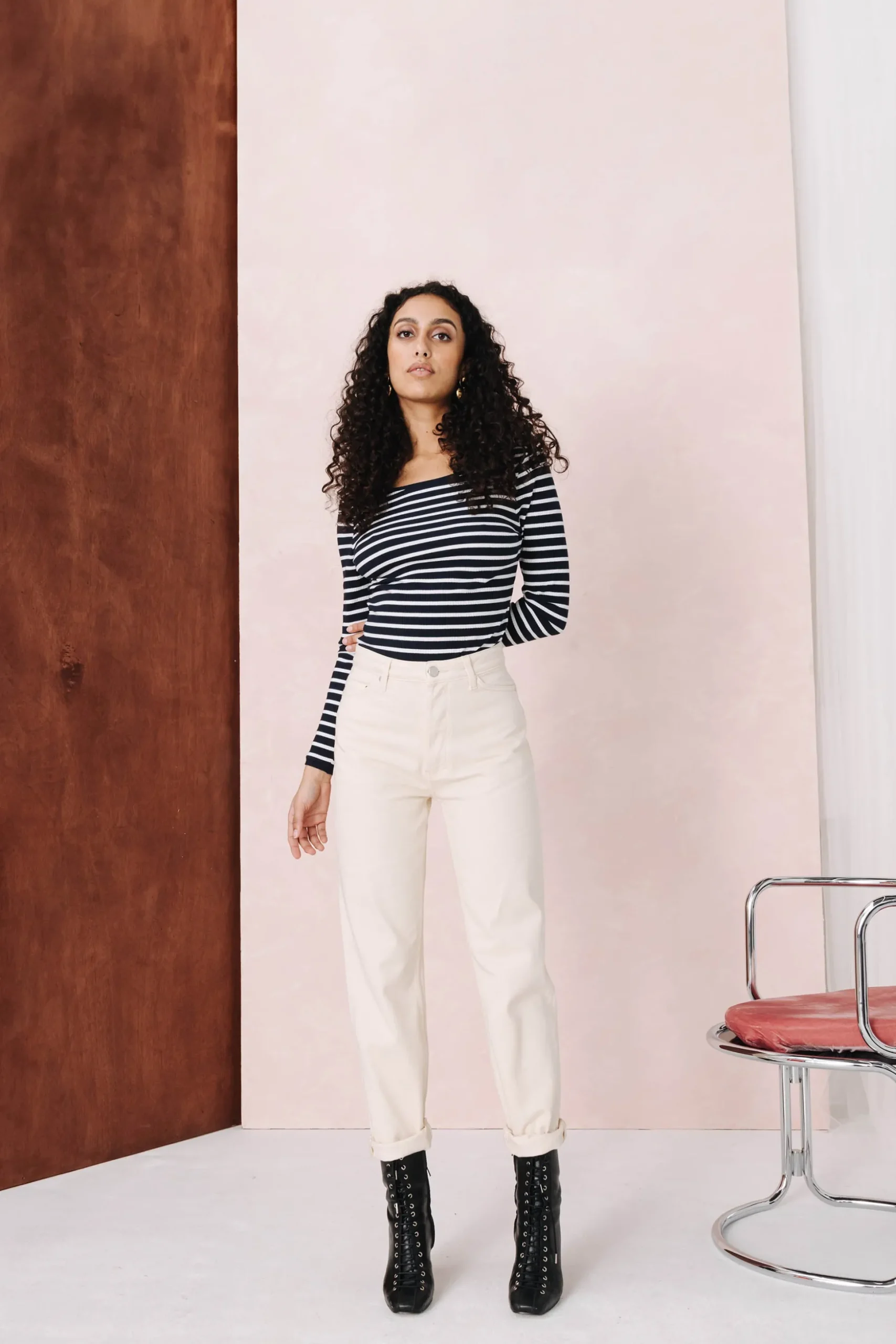 JEANS MATHILDA OFF WHITE