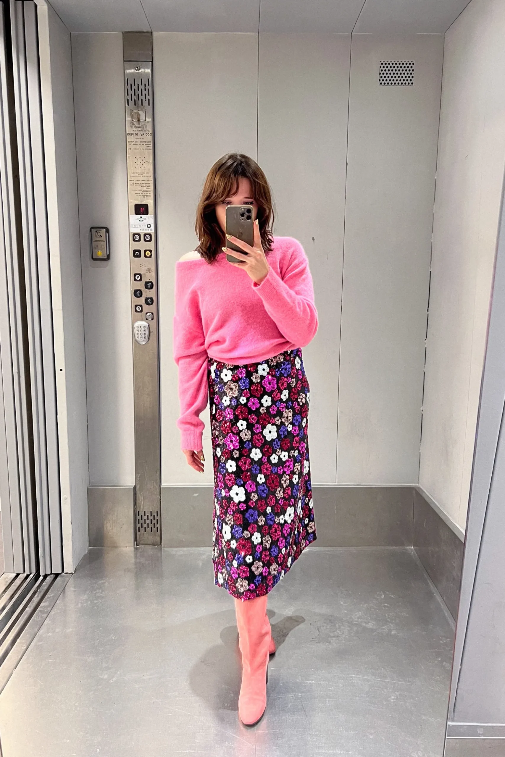 JUPE NANA SEQUINS DAISY
