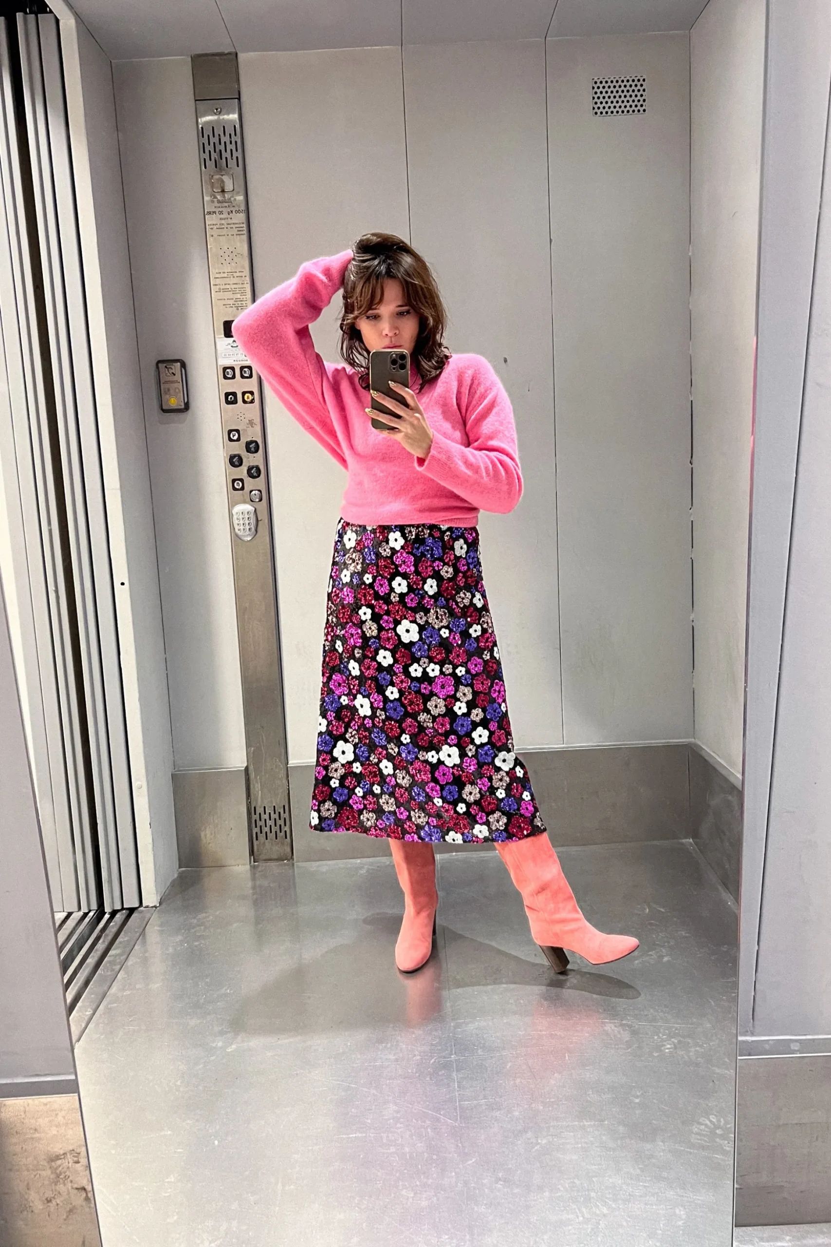 JUPE NANA SEQUINS DAISY