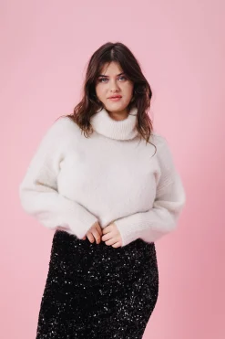 JUPE SARAH SEQUINS NOIR