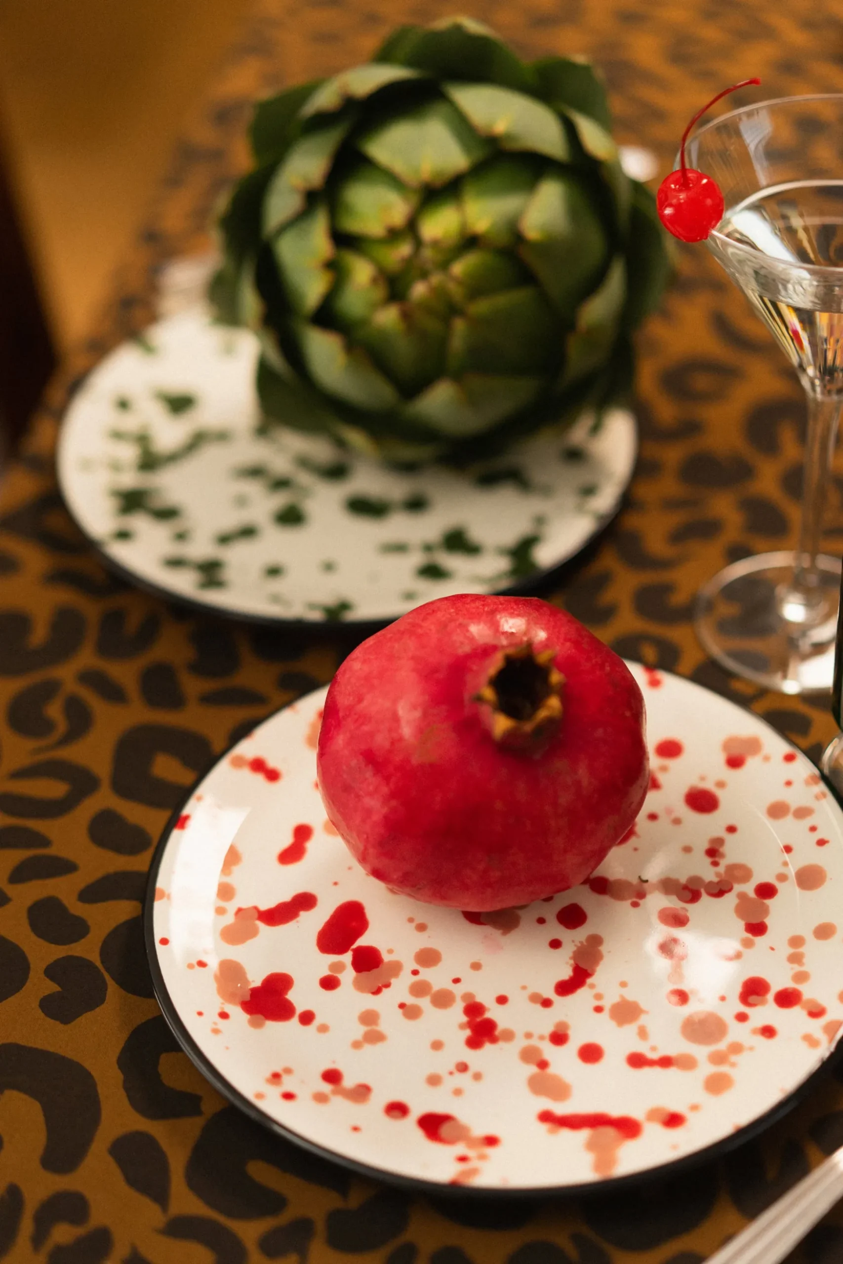 LOT DE 2 ASSIETTES ELIZA DOTS