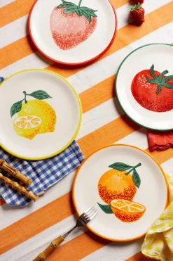 LOT DE 4 ASSIETTES ROSALIE FRUIT
