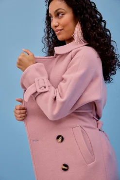 MANTEAU HENDRIKS ROSE POUDRE