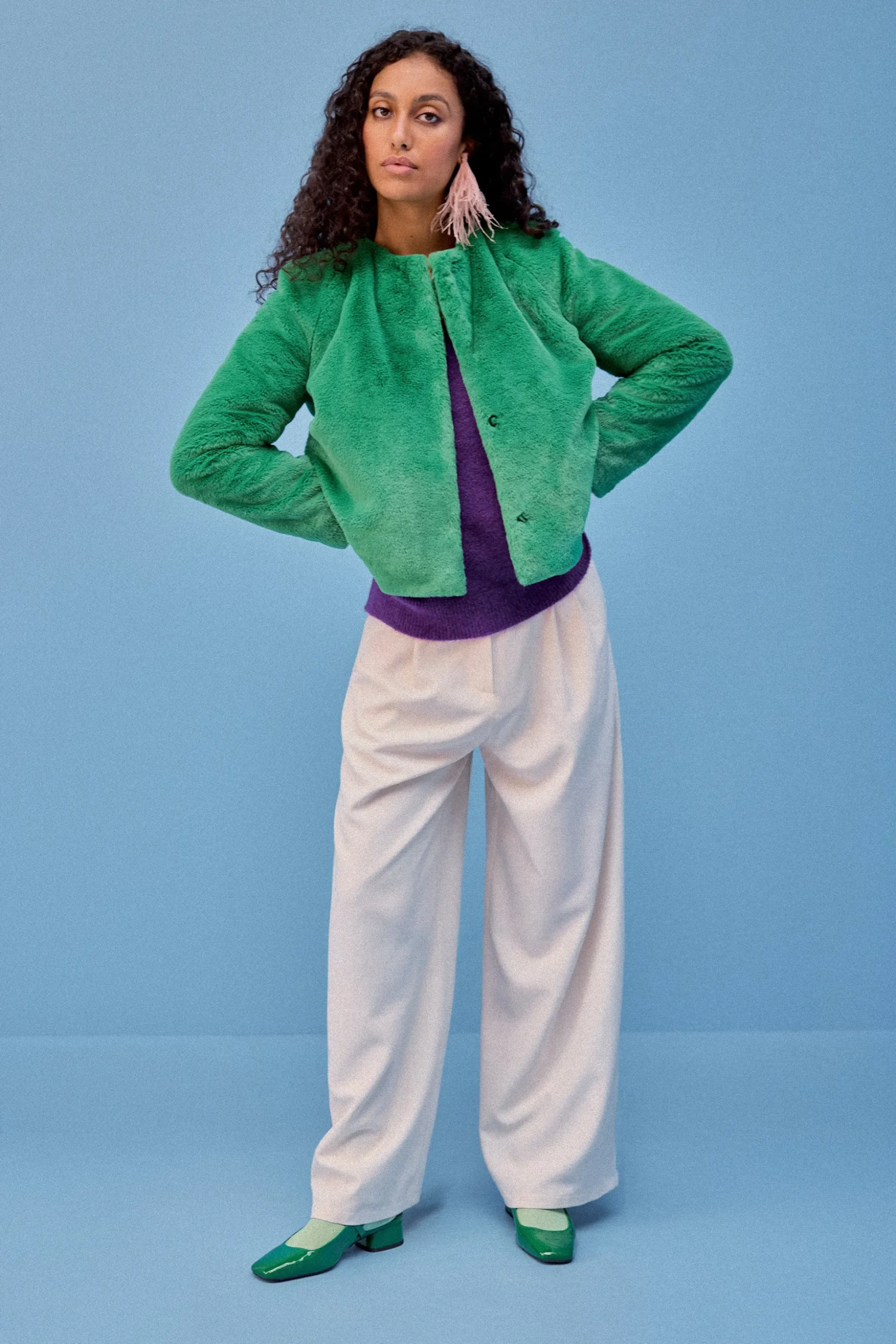 MANTEAU MARIA VERT