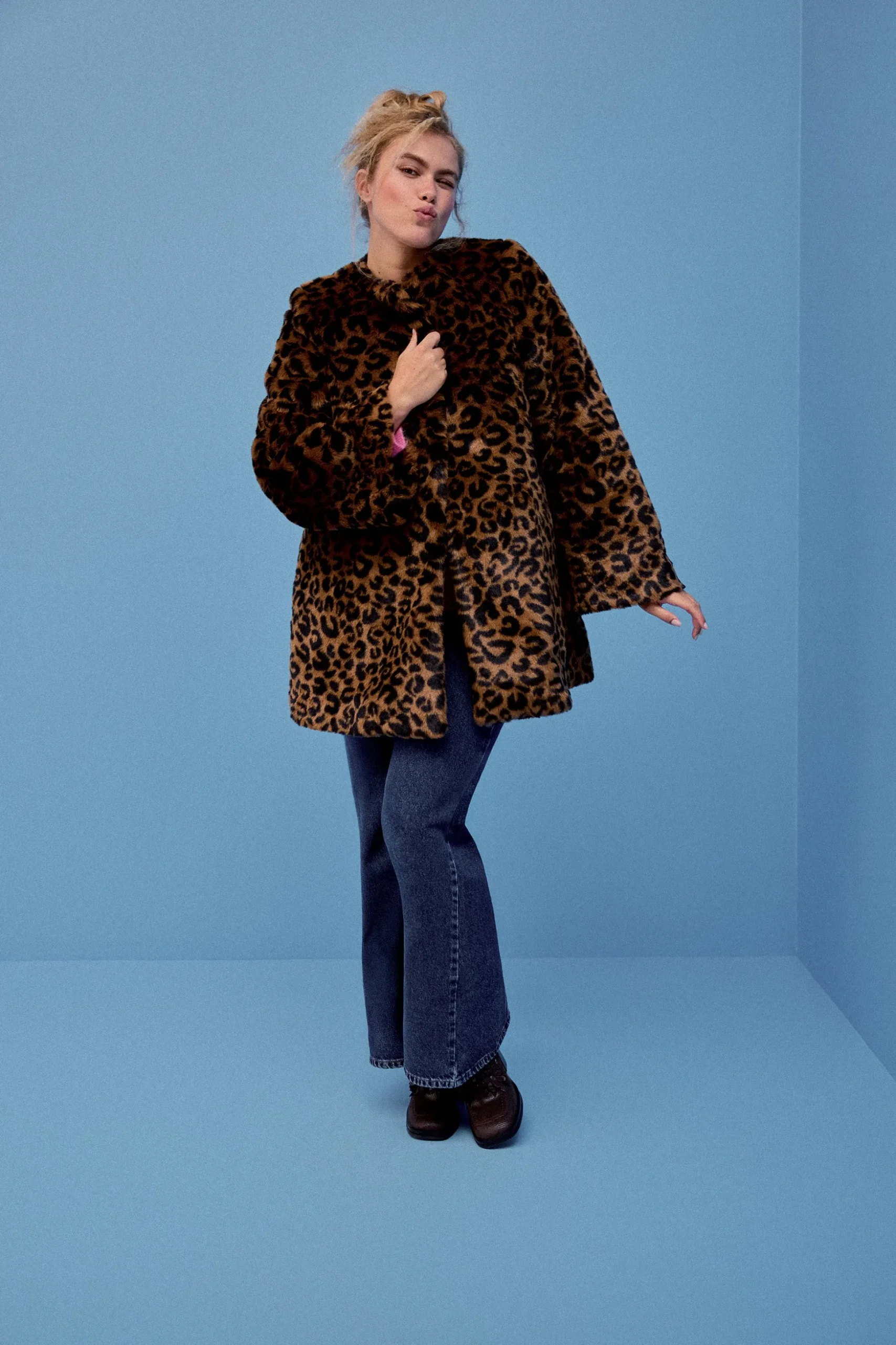 MANTEAU NICOLE NEW LEOPARD