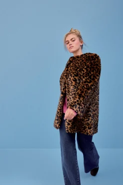 MANTEAU NICOLE NEW LEOPARD