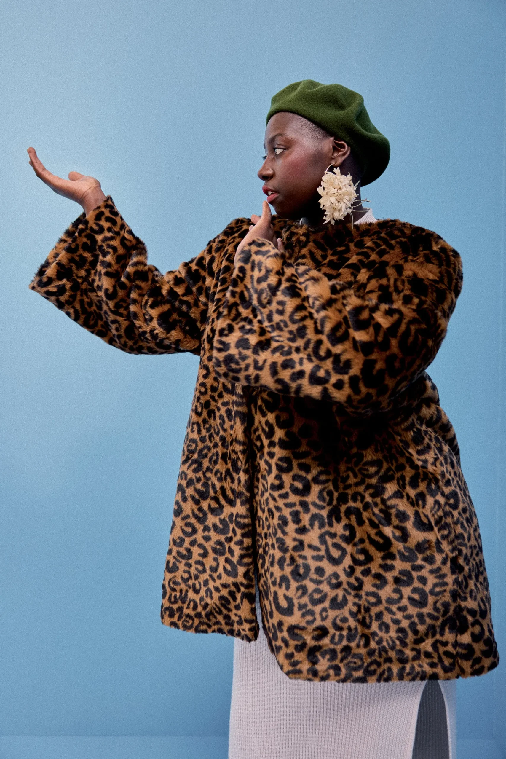 MANTEAU NICOLE NEW LEOPARD