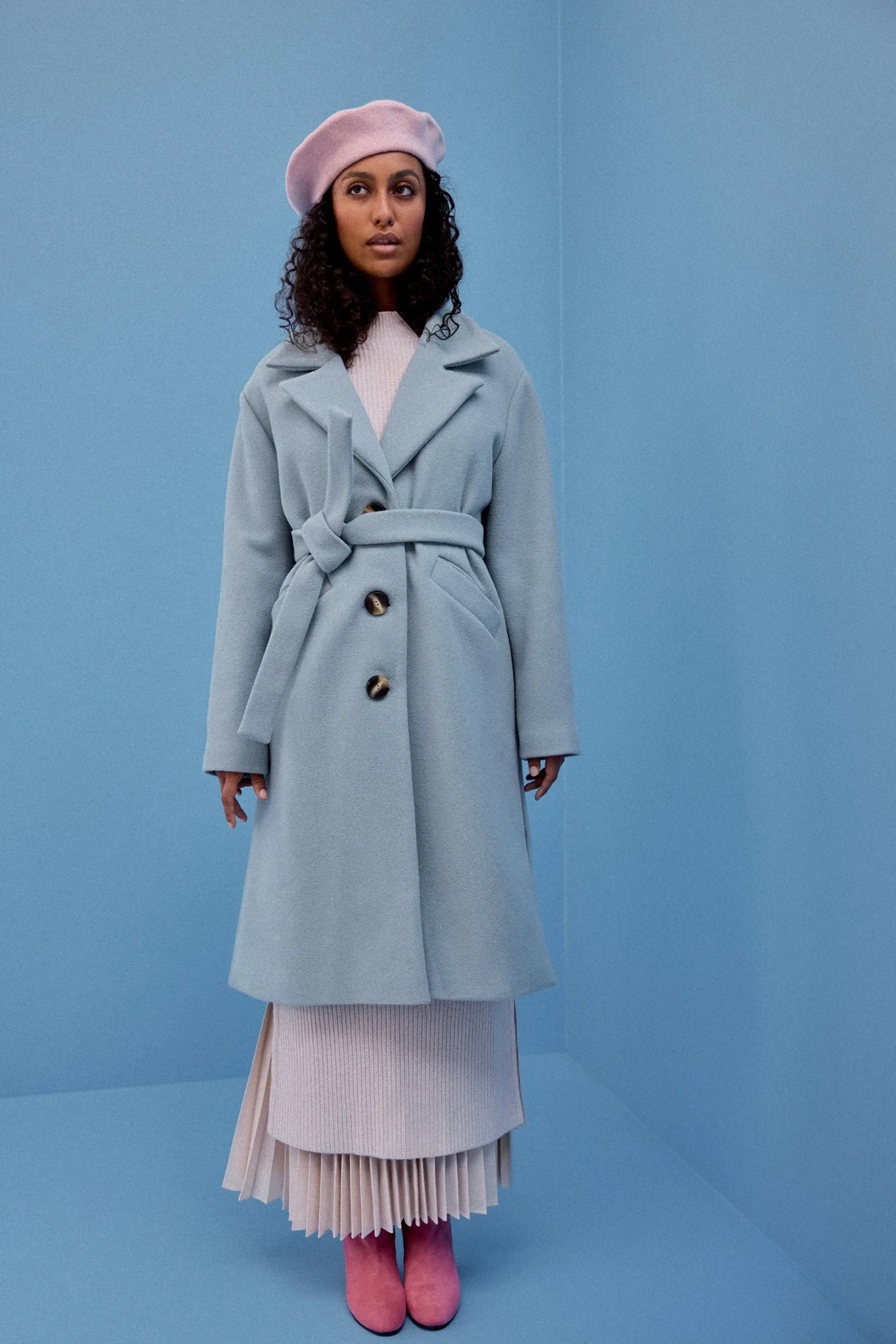 MANTEAU RAY BLEU CIEL