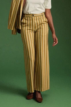 PANTALON KARL RAYURES VERTES