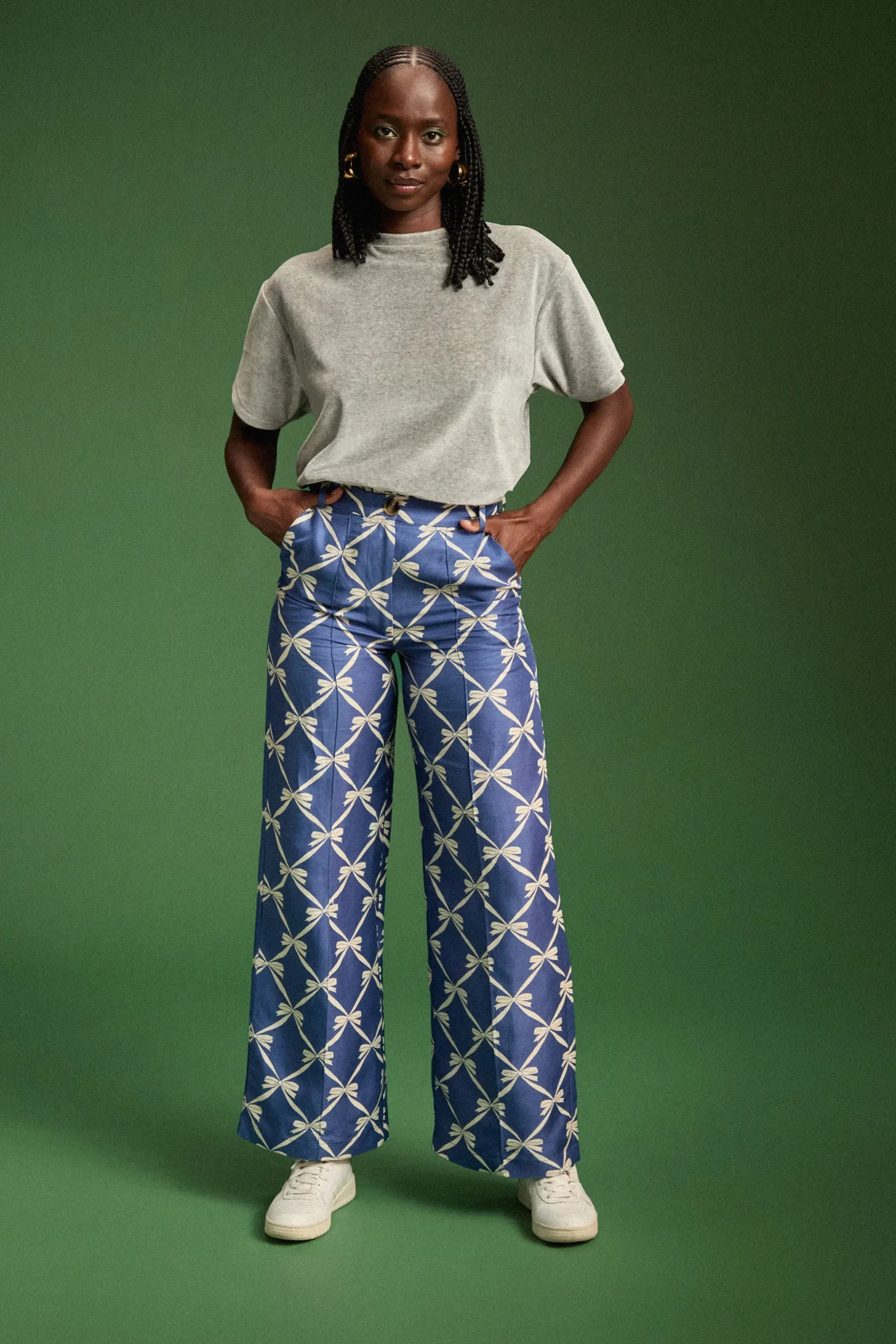 PANTALON KARL RUBAN BLEU