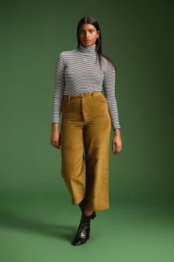 PANTALON NELSON VELOURS KAKI
