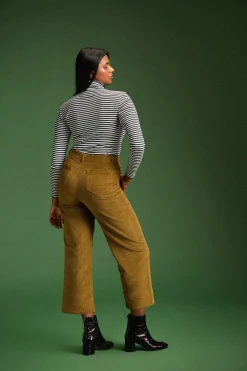 PANTALON NELSON VELOURS KAKI