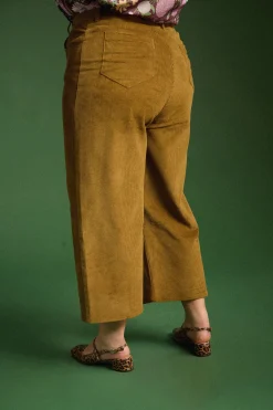 PANTALON NELSON VELOURS KAKI