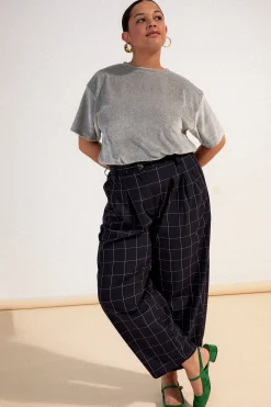 PANTALON NEW NOE CARREAUX NAVY