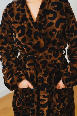 PEIGNOIR MILES LEOPARD
