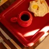 PLATEAU CARRE CONNOR ROUGE