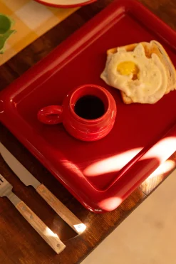 PLATEAU CARRE CONNOR ROUGE