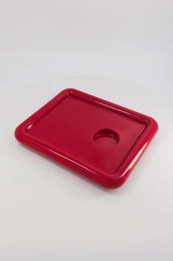 PLATEAU CARRE CONNOR ROUGE