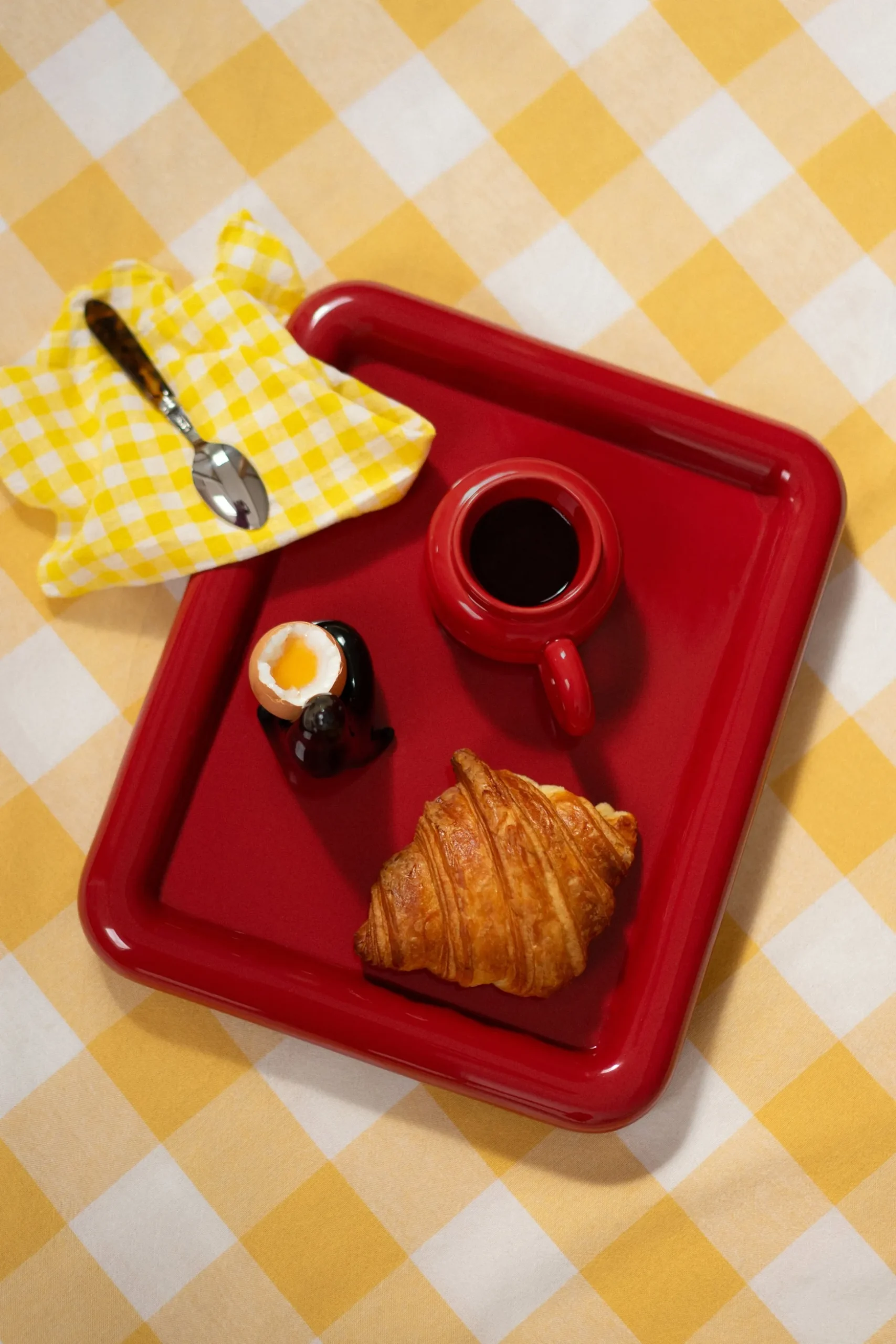 PLATEAU CARRE CONNOR ROUGE