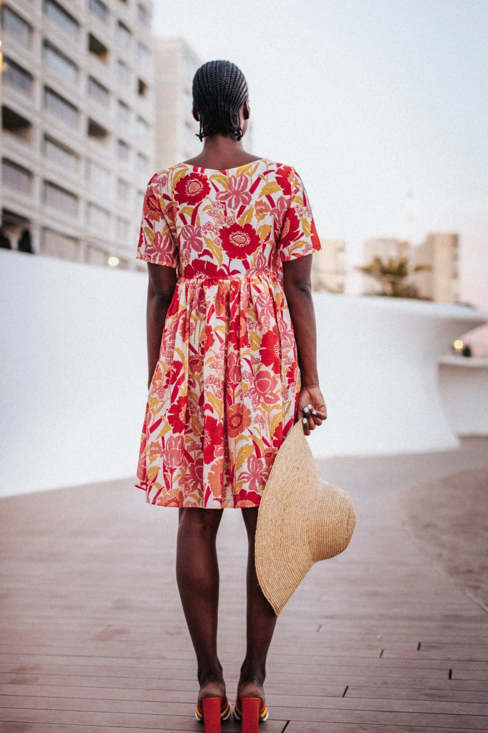 ROBE FRIDA IRIS COQUELICOT