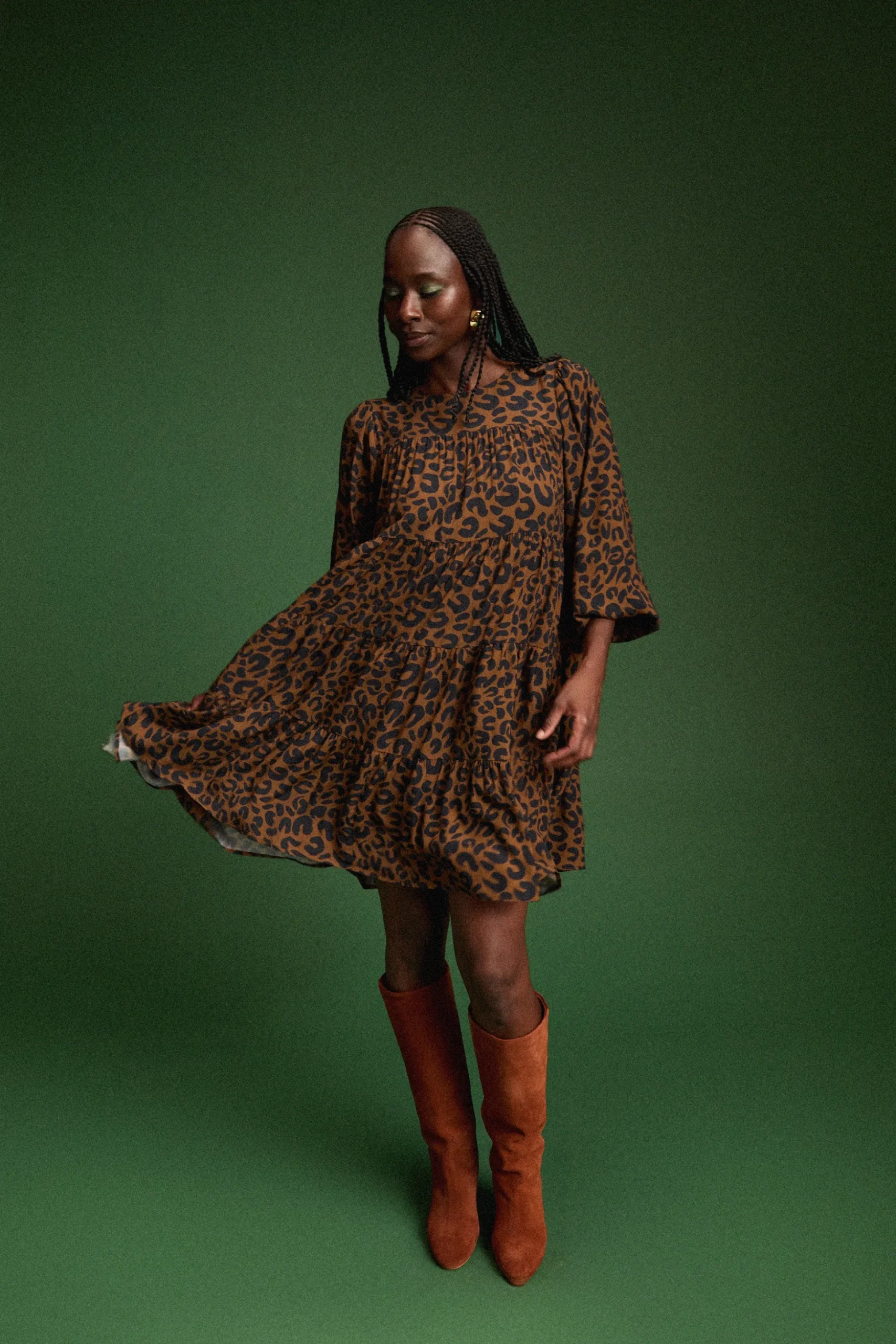 ROBE JENNY LEOPARD