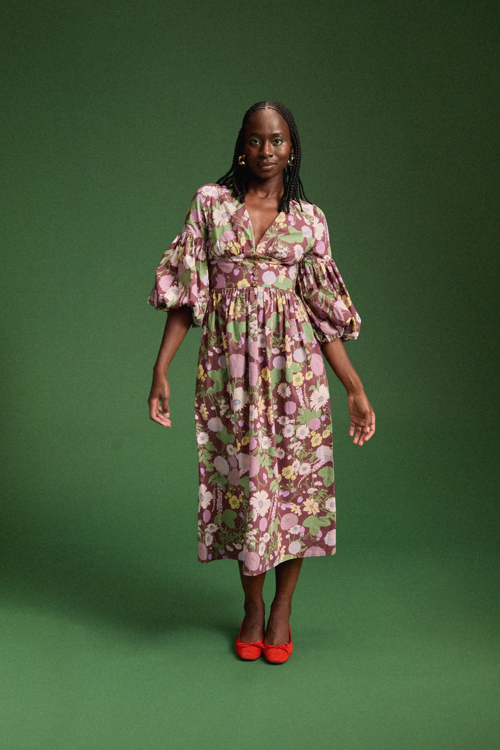 ROBE LEANDRA AUTUMN FLOWER MARKET