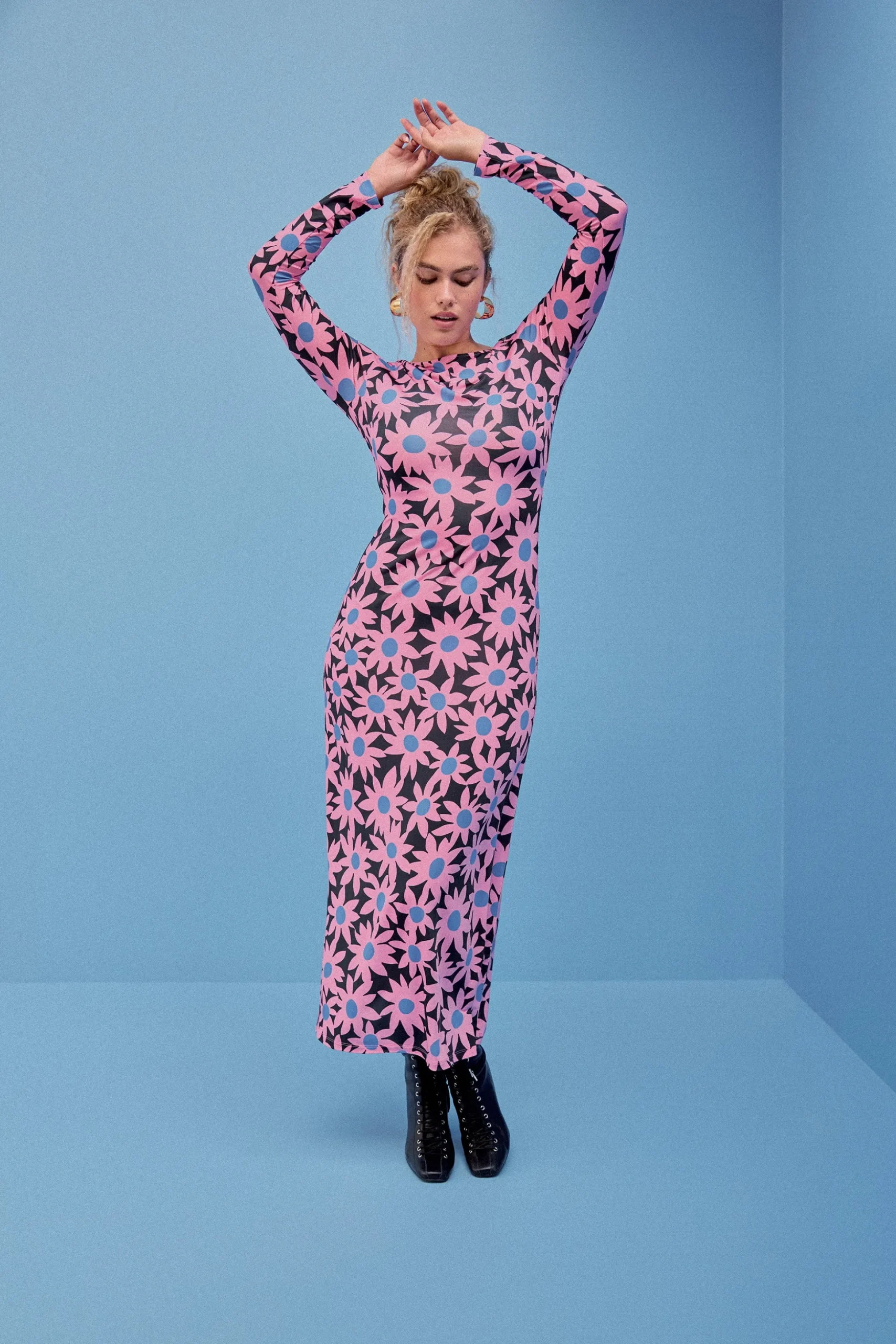 ROBE MADISON FLEUR ROSE