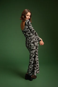 ROBE MADISON RUBANS MONOCHROMES