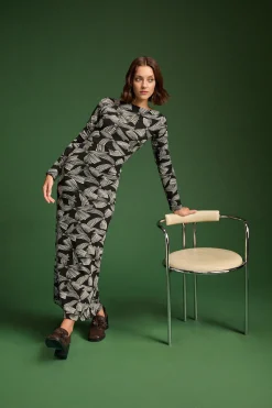 ROBE MADISON RUBANS MONOCHROMES