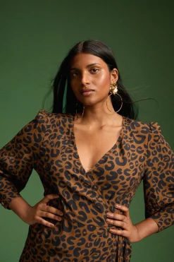 ROBE MARLA LEOPARD