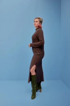 ROBE ROBYN MARRON GLACE