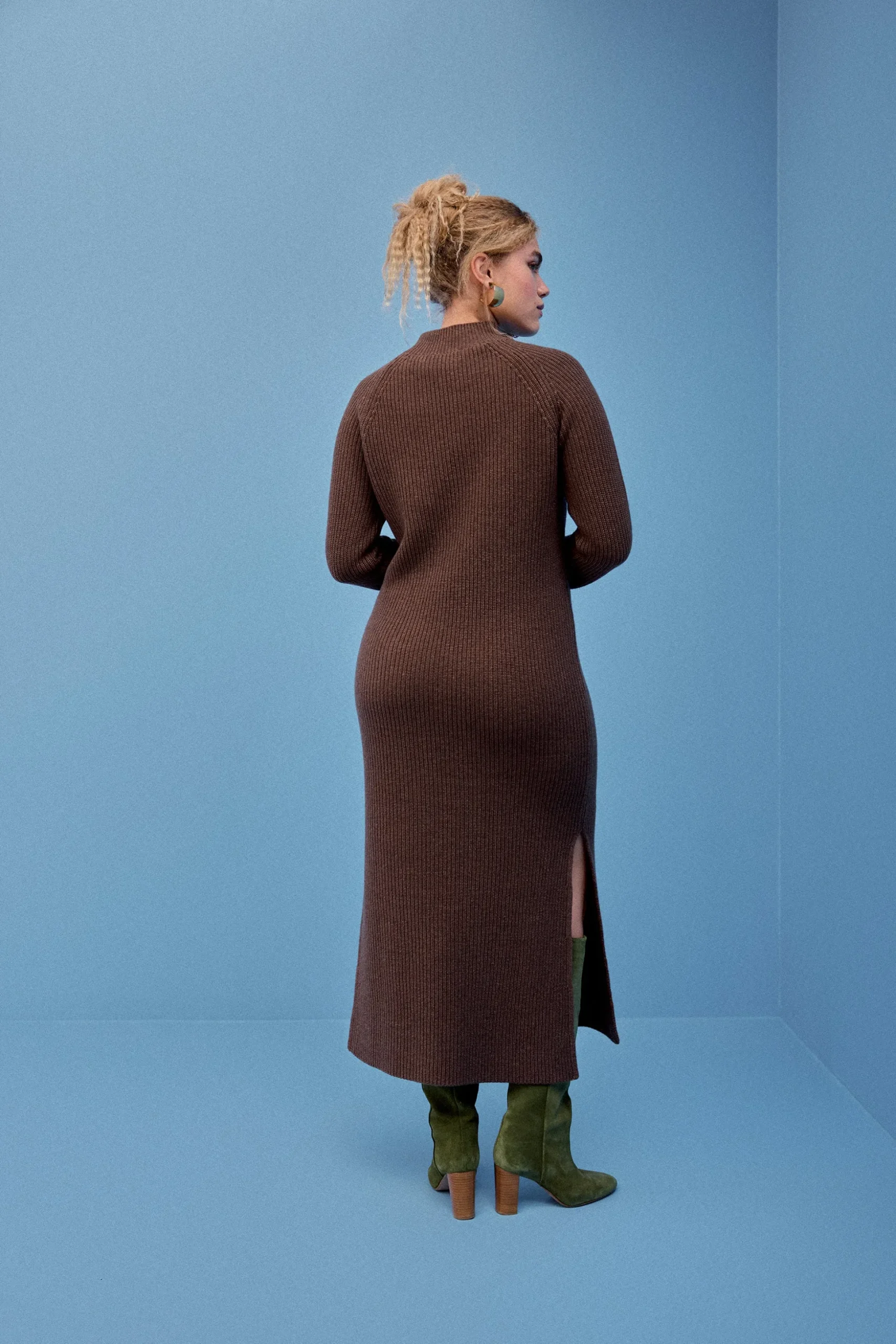ROBE ROBYN MARRON GLACE