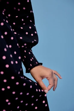 ROBE ROSE POLKA ROSE