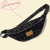 SAC BANANA SEQUINS NOIRS