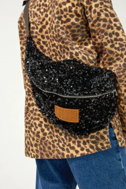 SAC BANANA SEQUINS NOIRS