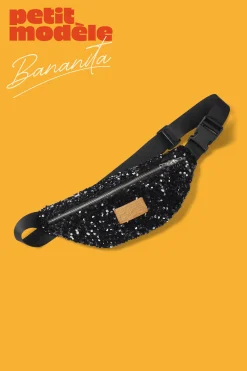 SAC BANANITA SEQUINS NOIRS