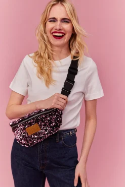 SAC BANANITA SEQUINS ROSES