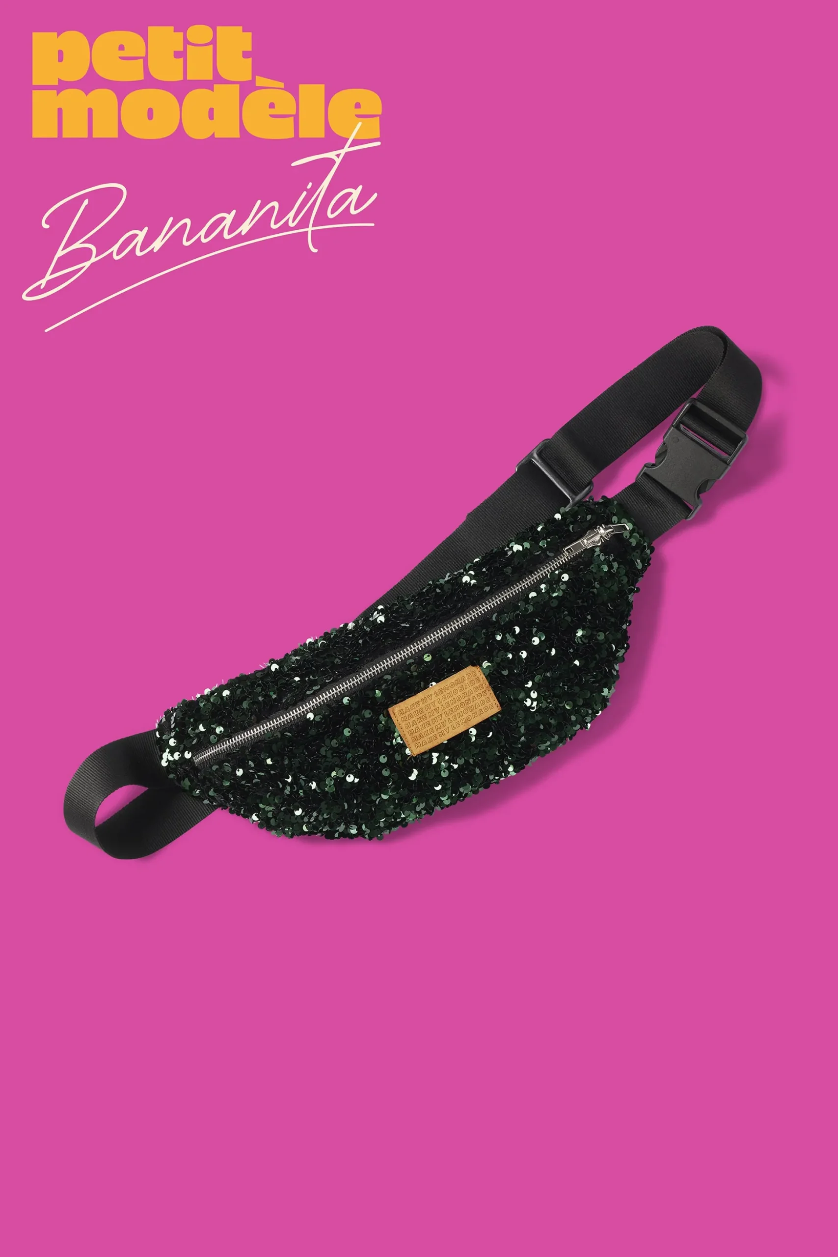 SAC BANANITA SEQUINS VERTS