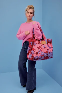 SAC CABAS FLEURS 70'S