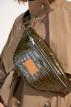 SAC GLORIA CUIR EFFET CROCO
