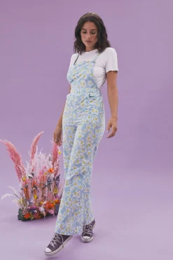 TISSU DAISY BLEU