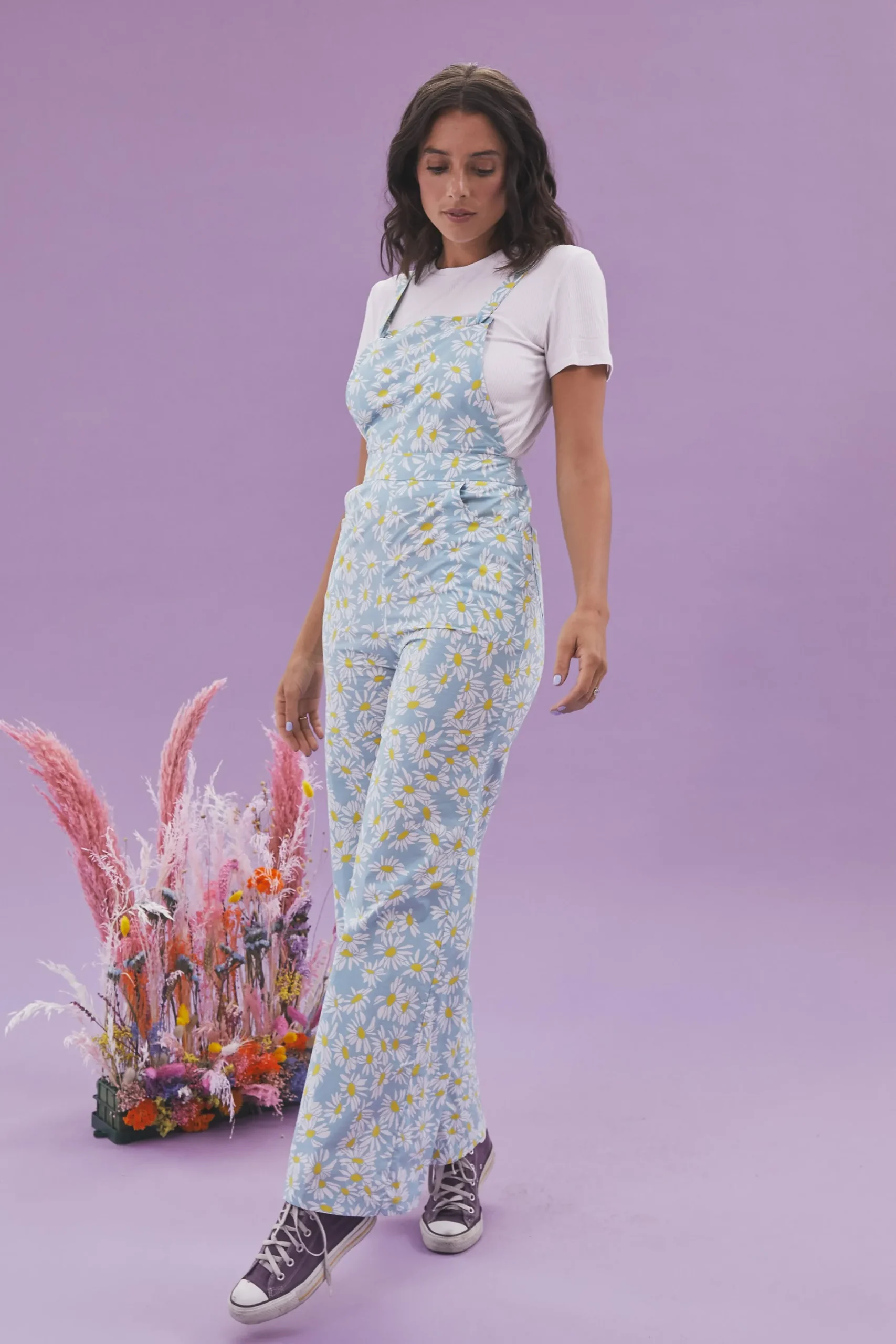 TISSU DAISY BLEU