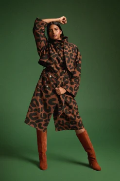 TRENCH RAOUL LEOPARD