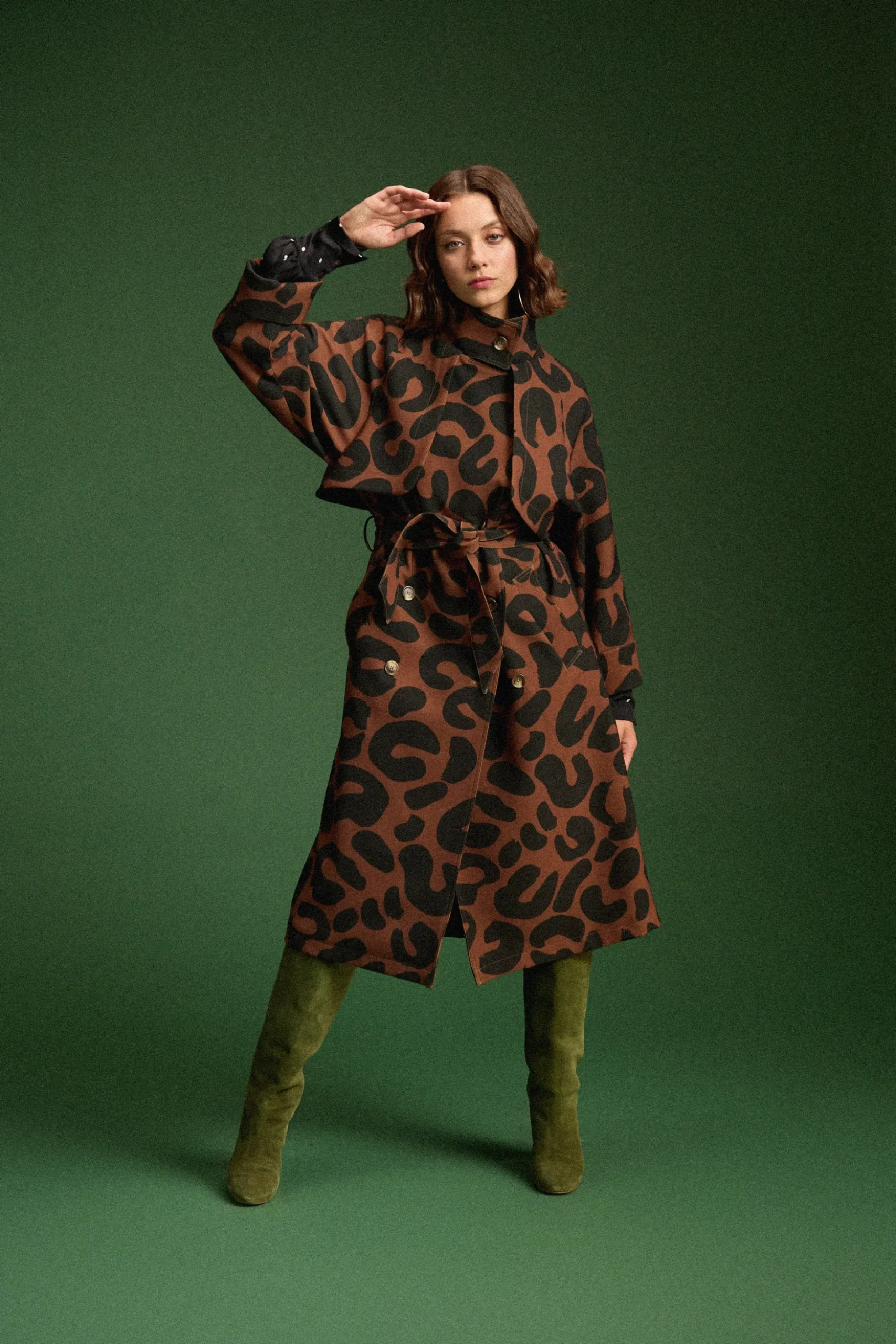 TRENCH RAOUL LEOPARD